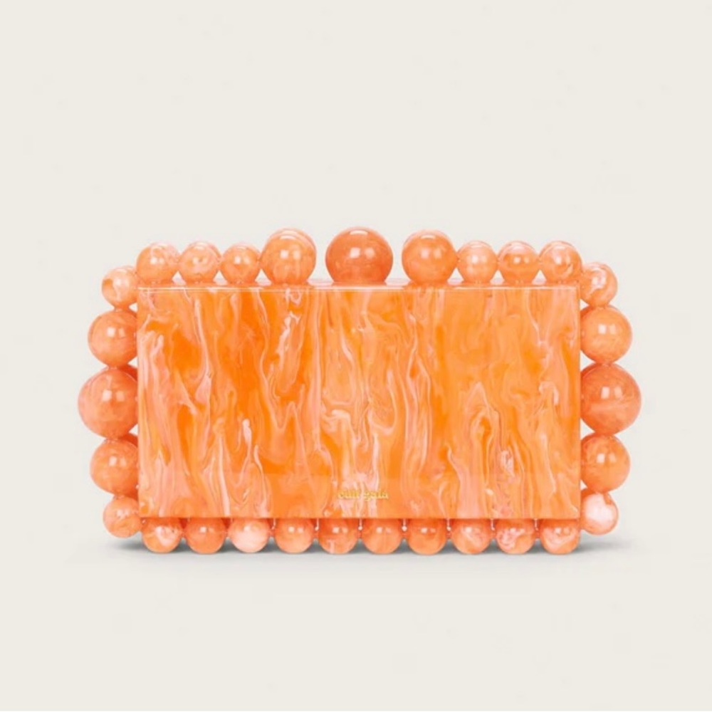 CULT GAIA
Eos beaded marbled acrylic clutch